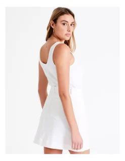 Recycled Cotton Blend Mini Skirt In White 15 Recycled Cotton Blend Mini Skirt In White -Women Summer Clothing Store 945268120 7 720x928