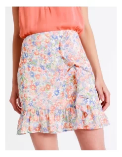 Recycled Ruched Frill Mini Skirt In Assorted -Women Summer Clothing Store 945490330 5 720x928