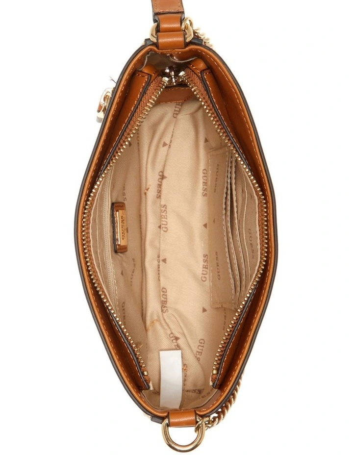 Guess Katey Baguette Shoulder Bag In Cognac 6 Guess Katey Baguette Shoulder Bag In Cognac - Image 4