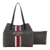 Guess Vikky Logo Removable Pouch Tote Bag In Charcoal -Women Summer Clothing Store 946044820 1 720x928