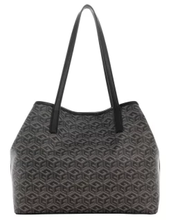 Guess Vikky Logo Removable Pouch Tote Bag In Charcoal 9 Guess Vikky Logo Removable Pouch Tote Bag In Charcoal -Women Summer Clothing Store 946044820 3 720x928
