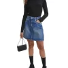 Calvin Klein Jeans A-Line Utility Mini Skirt In Denim