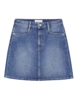 Calvin Klein Jeans A-Line Utility Mini Skirt In Denim 11 Calvin Klein Jeans A-Line Utility Mini Skirt In Denim -Women Summer Clothing Store 946264780 5 720x928