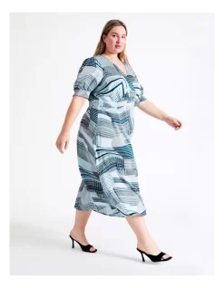 Basque Viscose Satin Faux Wrap Midi Dress In Assorted 13 Basque Viscose Satin Faux Wrap Midi Dress In Assorted -Women Summer Clothing Store 946690840 7 720x928