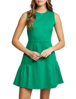 Oxford Kateva Ponti Dress In Green