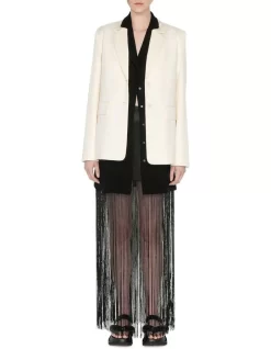 Satin Fringe Skirt In Black 15 Satin Fringe Skirt In Black -Women Summer Clothing Store 947360890 7 720x928