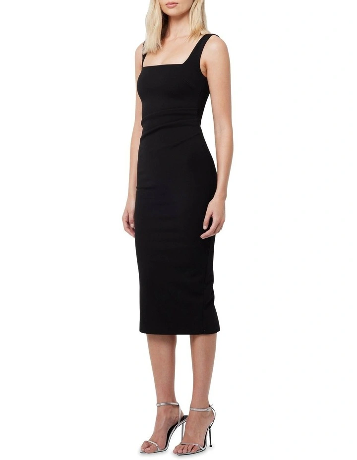Entwined Midi Dress In Black 5 Entwined Midi Dress In Black - Image 3