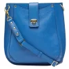 Oxford Susi Leather Saddle Bag In Blue