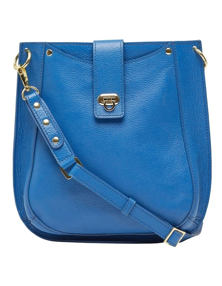 Oxford Susi Leather Saddle Bag In Blue 3 Oxford Susi Leather Saddle Bag In Blue