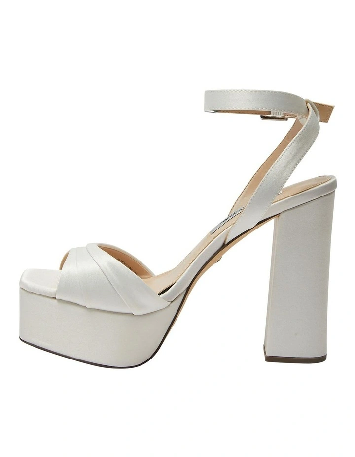 Dorcas Luster Satin Sandals In Cream 5 Dorcas Luster Satin Sandals In Cream - Image 3