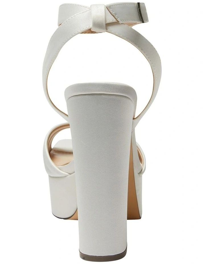 Dorcas Luster Satin Sandals In Cream 7 Dorcas Luster Satin Sandals In Cream - Image 5