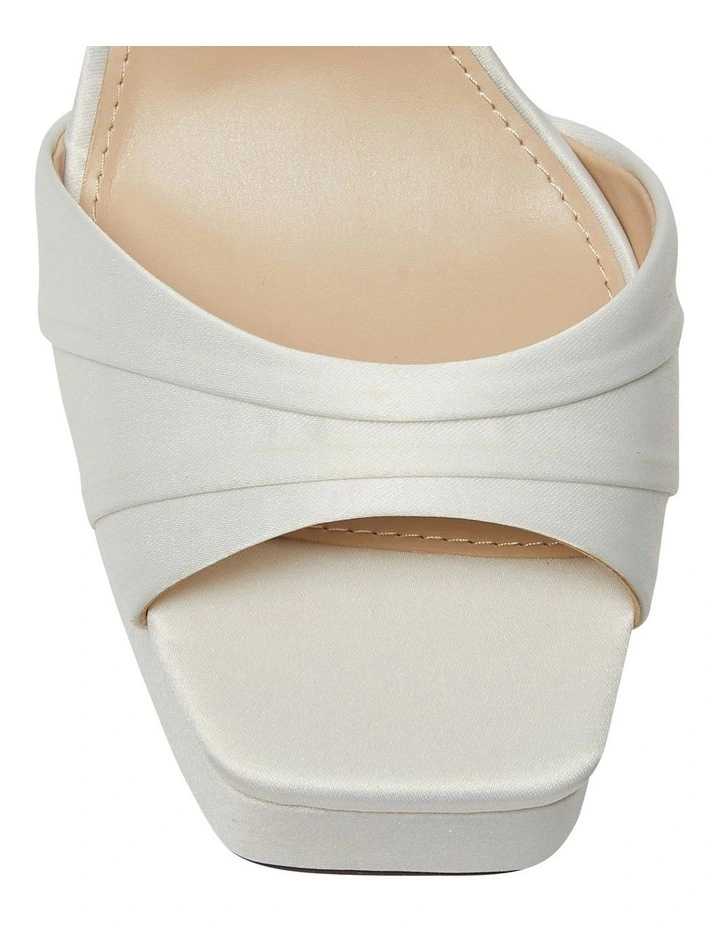 Dorcas Luster Satin Sandals In Cream 9 Dorcas Luster Satin Sandals In Cream - Image 7