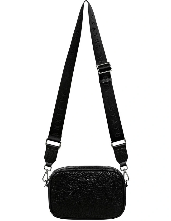Plunder Zip Top Crossbody Bag In Black Bubble 3 Plunder Zip Top Crossbody Bag In Black Bubble