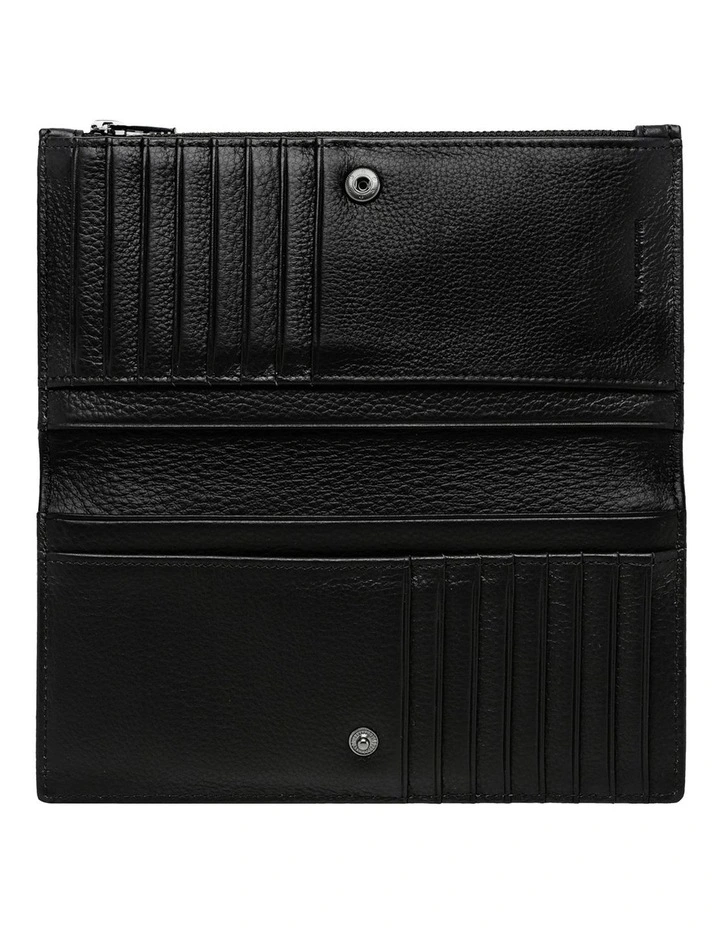Old Flame Zip Around Wallet In Black 5 Old Flame Zip Around Wallet In Black - Image 3