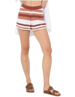 Rusty Sandbar Knitted Short In Brown