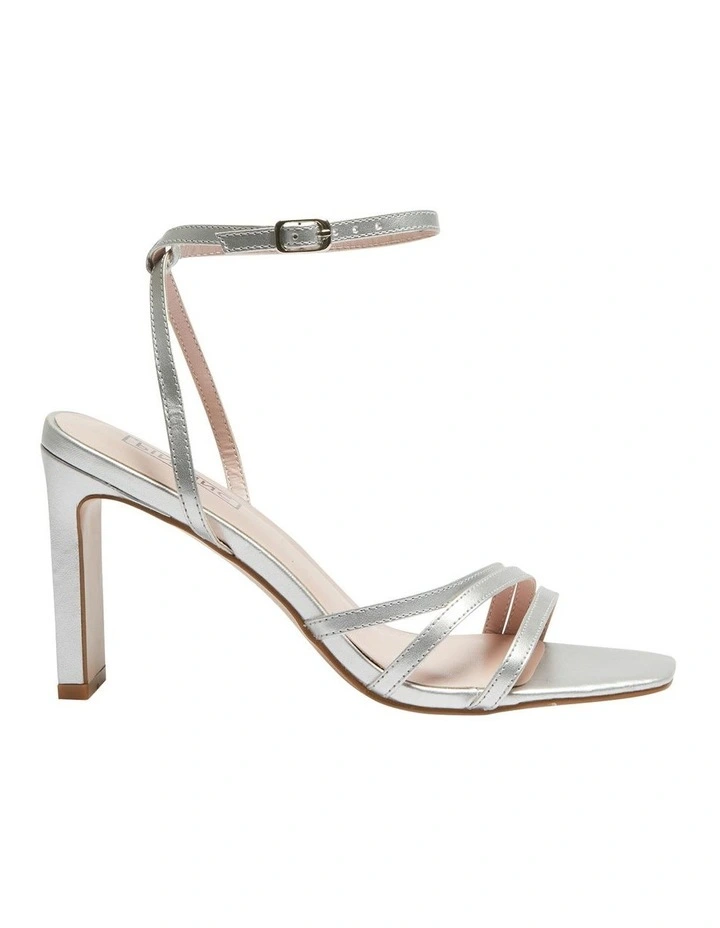 Lara Sandals In Silver Metallic 3 Lara Sandals In Silver Metallic