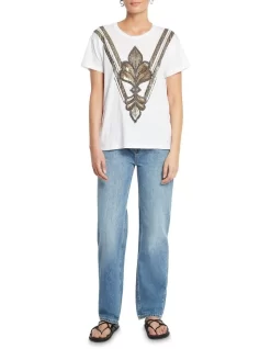 Florence Relaxed Fit Tee In White -Women Summer Clothing Store 956098540 6 720x928