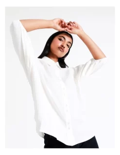 Basque Cropped Puff Sleeve Shirt In Ivory 13 Basque Cropped Puff Sleeve Shirt In Ivory -Women Summer Clothing Store 956210320 6 720x928