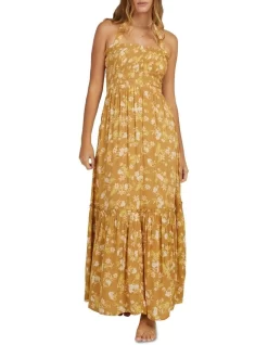 Billabong Piccolo Charlotte Dress In Mustard