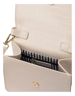 Bindi Croc-Embossed Crossbody In White -Women Summer Clothing Store 958713040 3 720x928