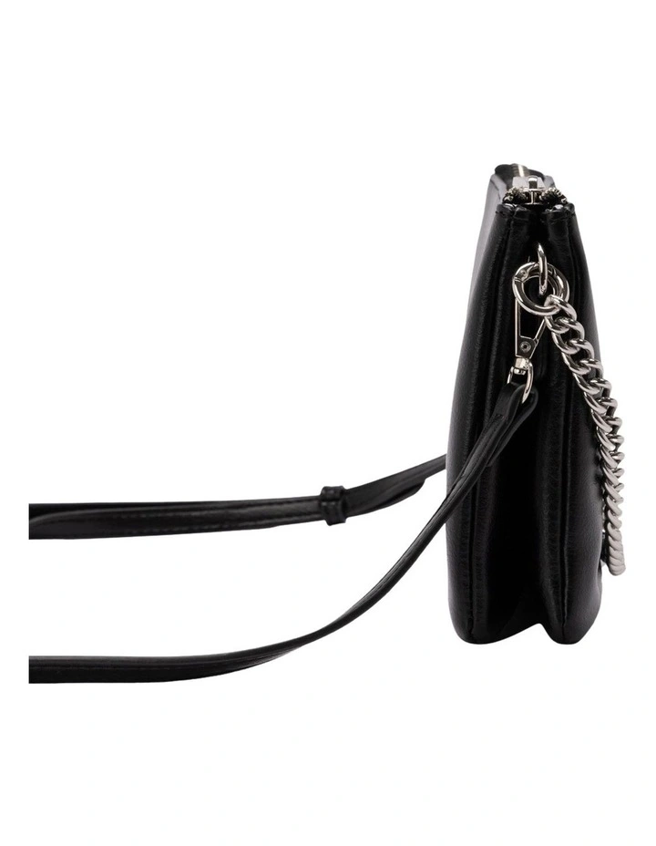 Double Jessie Crossbody In Black/Silver 4 Double Jessie Crossbody In Black/Silver - Image 2