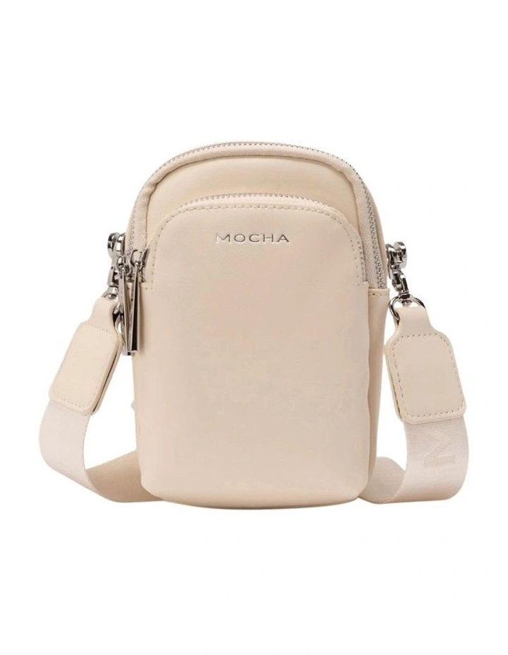 Medina Phone Crossbody Bag In Cream 3 Medina Phone Crossbody Bag In Cream
