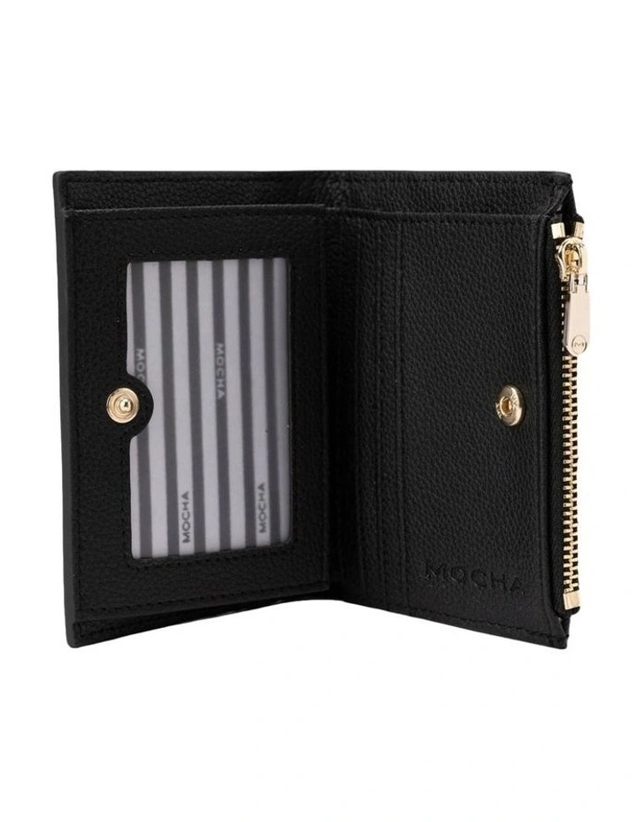 Kristin Mini Leather Wallet In Black 4 Kristin Mini Leather Wallet In Black - Image 2