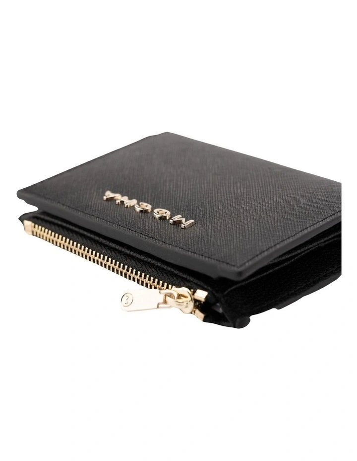 Kristin Mini Leather Wallet In Black 5 Kristin Mini Leather Wallet In Black - Image 3