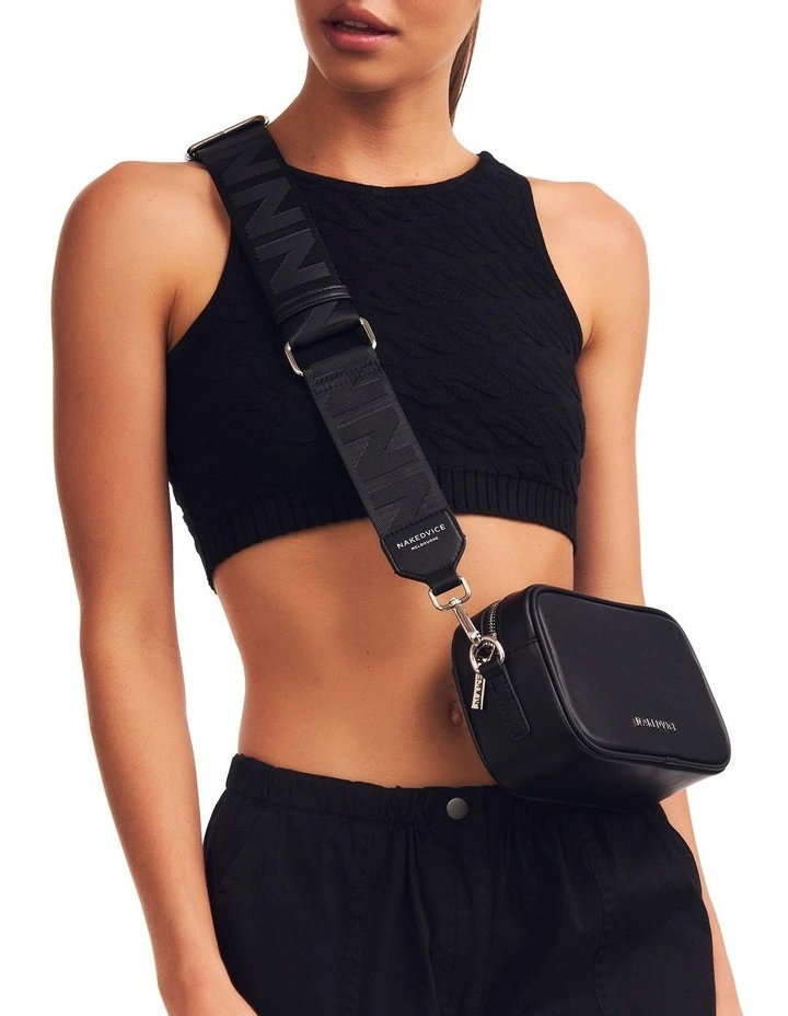 The Mac Juno Leather Crossbody Bag In Black 4 The Mac Juno Leather Crossbody Bag In Black - Image 2