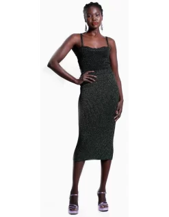 Roberta Lurex Pointelle Cami In Garnet Green -Women Summer Clothing Store 959199040 4 720x928