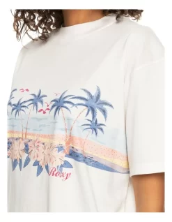 Roxy Malibu Paradise T-Shirt In White -Women Summer Clothing Store 960070510 4 720x928