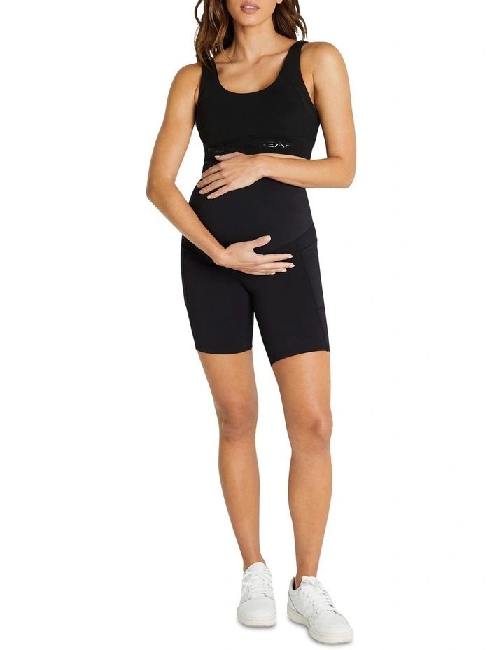 Maternity Quad Shorts In Black 8 Maternity Quad Shorts In Black - Image 6
