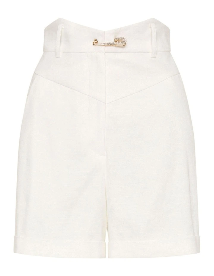 Punctured Ego High Waisted Short In White 9 Punctured Ego High Waisted Short In White - Image 7