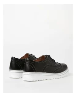 Regatta Camera Flat Shoes In Black Leather -Women Summer Clothing Store 963137530 5 720x928