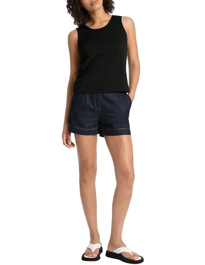 Tatti Textured Tank In Black 3 Tatti Textured Tank In Black - Image 2