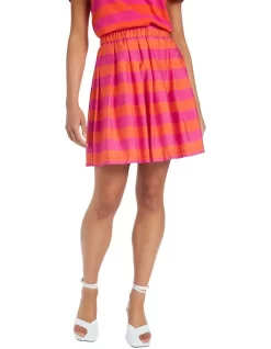 Lucinda Stripe Skirt In Multi