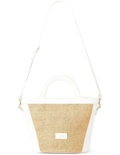 Rowyn Raffia Bag In Ivory