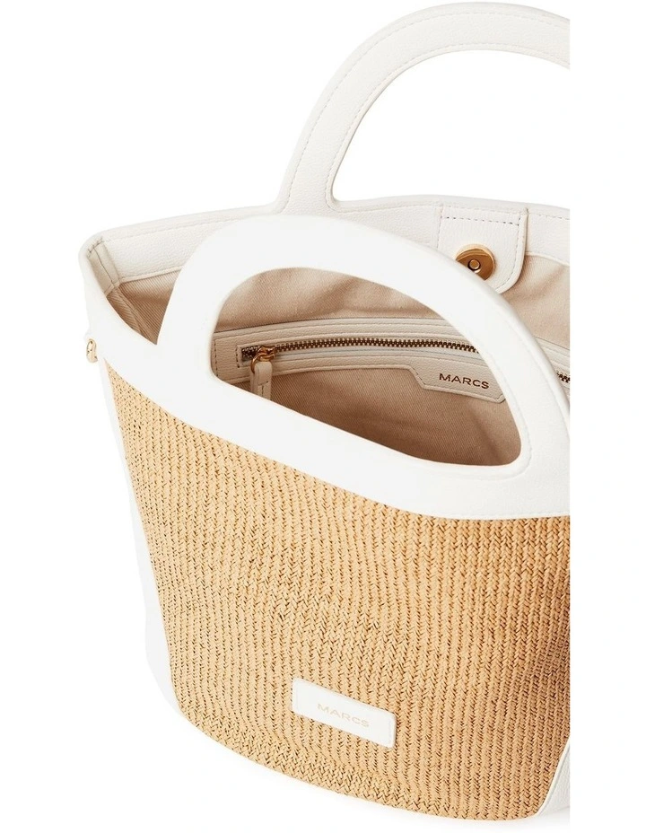 Rowyn Raffia Bag In Ivory 7 Rowyn Raffia Bag In Ivory - Image 5