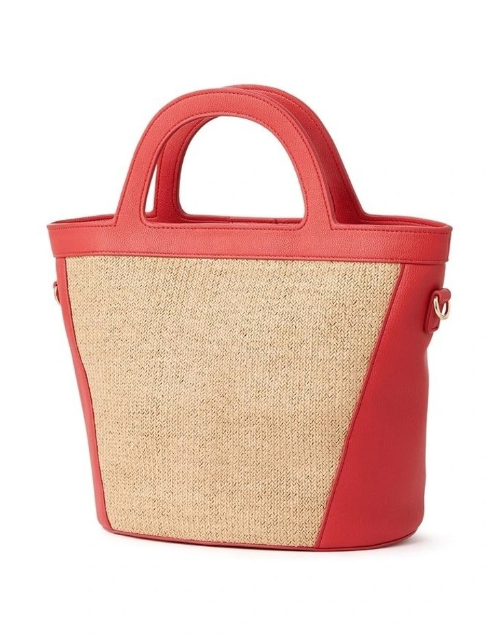 Rowyn Raffia Bag In Tulip 5 Rowyn Raffia Bag In Tulip - Image 3