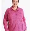 Regatta Organic Cotton Blend Long Sleeve Shirt With Pockets In Hot Pink/Ivory Mini Floral 2 Regatta Organic Cotton Blend Long Sleeve Shirt With Pockets In Hot Pink/Ivory Mini Floral -Women Summer Clothing Store 963425890 1 1 720x928