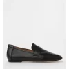 Basque Melvin Flat Shoes In Black In Leather