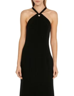 Eyelet Halter Neck Dress In Black 7 Eyelet Halter Neck Dress In Black -Women Summer Clothing Store 966393280 3 720x928