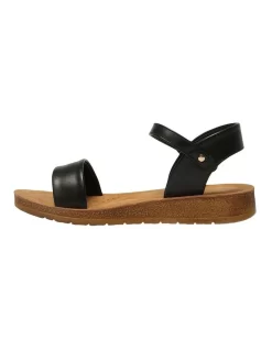 Eliza Sandals In Black Smooth -Women Summer Clothing Store 966820420 3 720x928
