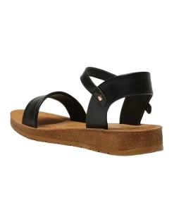 Eliza Sandals In Black Smooth -Women Summer Clothing Store 966820420 6 720x928