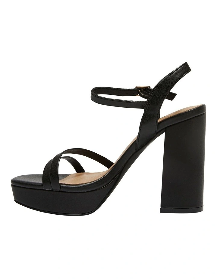 Lulu Smooth Sandals In Black 5 Lulu Smooth Sandals In Black - Image 3