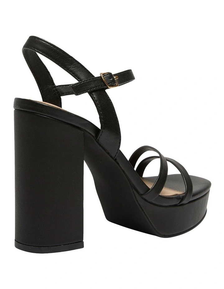 Lulu Smooth Sandals In Black 6 Lulu Smooth Sandals In Black - Image 4