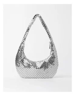 Tash Shoulder Bag In Silver