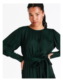 Recycled Blend Satin Mini Dress In Dark Green -Women Summer Clothing Store 968401540 3 720x928