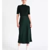 Recycled Blend Satin Midi Slip Skirt In Dark Green 1 Recycled Blend Satin Midi Slip Skirt In Dark Green -Women Summer Clothing Store 968402530 1 720x928