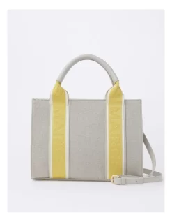 Barbados Top Handle Tote Bag In Natural/Yellow